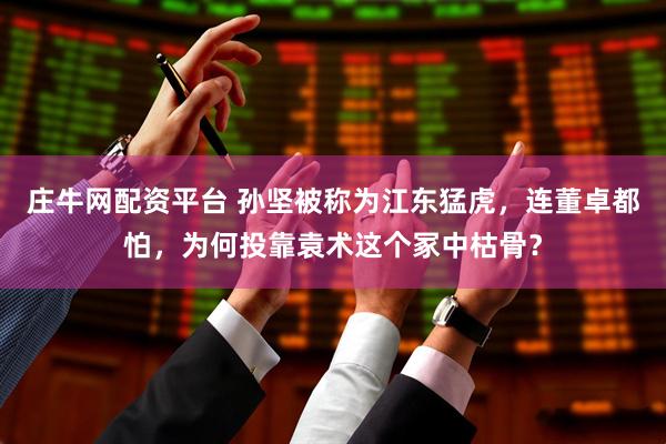 庄牛网配资平台 孙坚被称为江东猛虎，连董卓都怕，为何投靠袁术这个冢中枯骨？